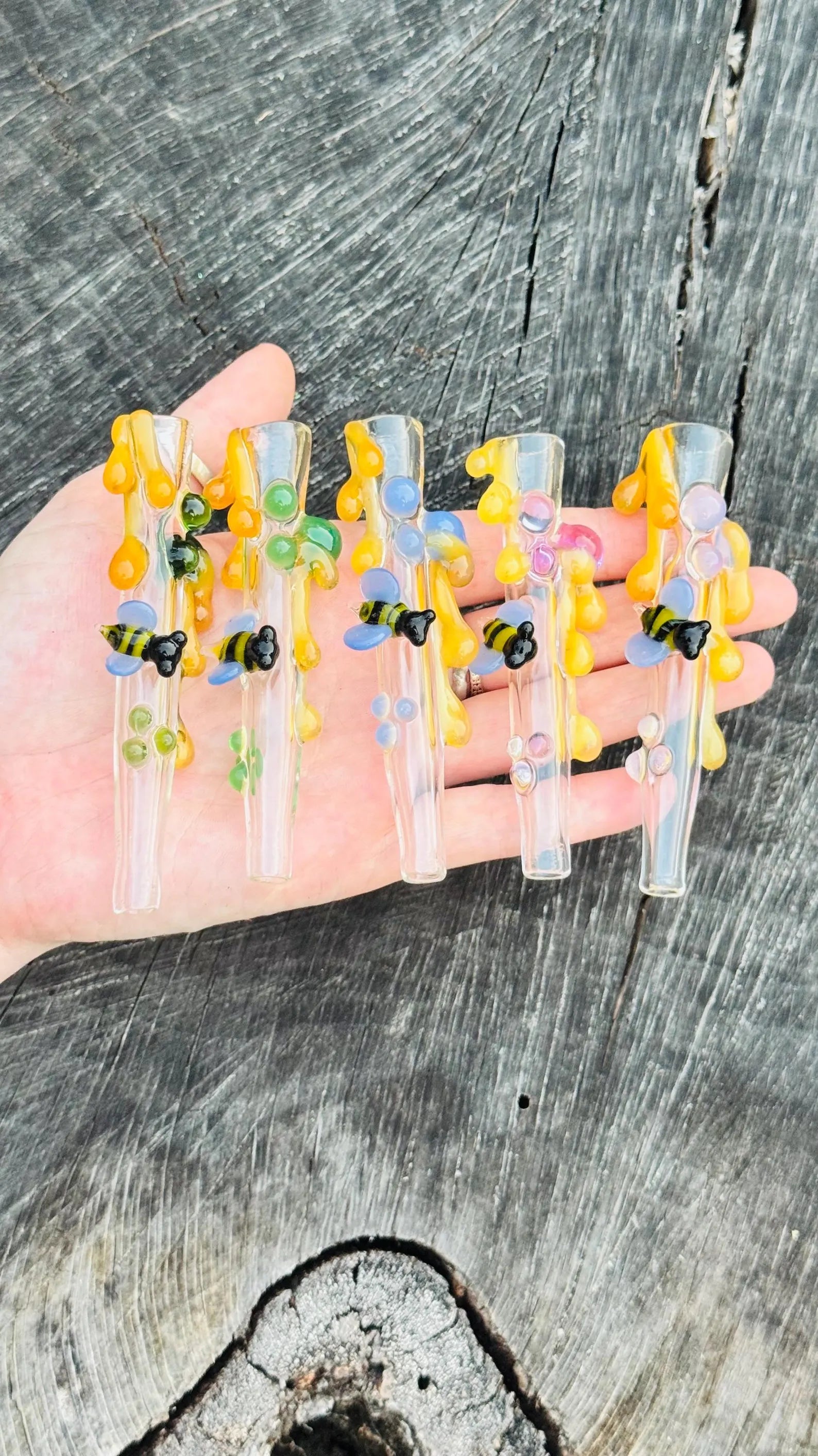 Bee with Honey Drips Chillum