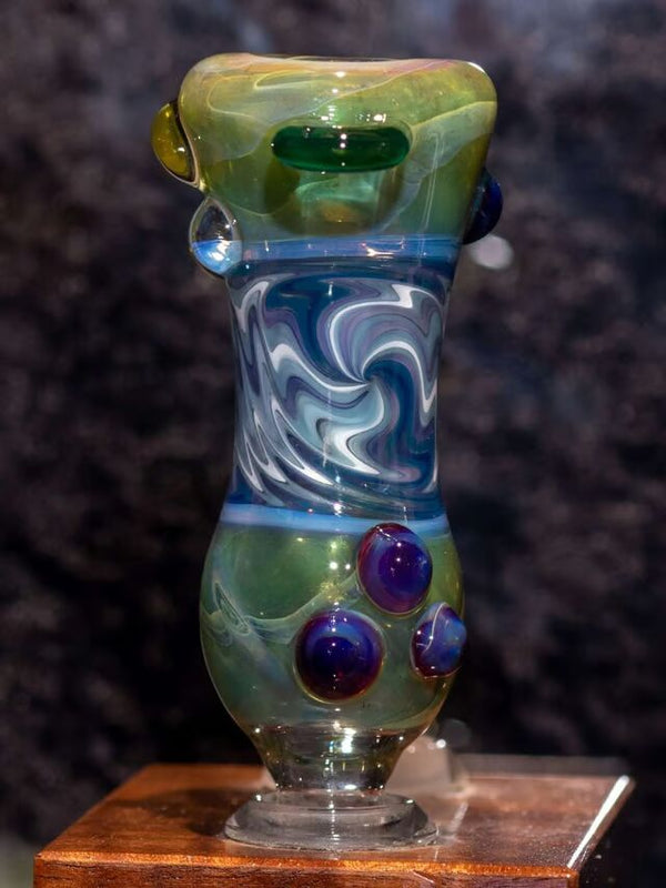 14mm Blue Wigwag Bong Slide