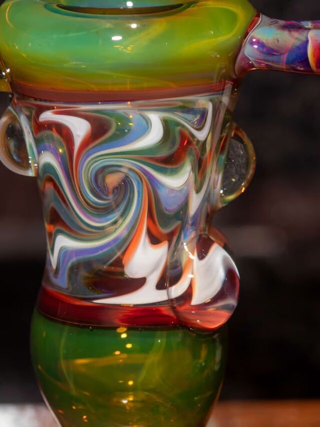 14mm Christmas Wigwag Bong Slide