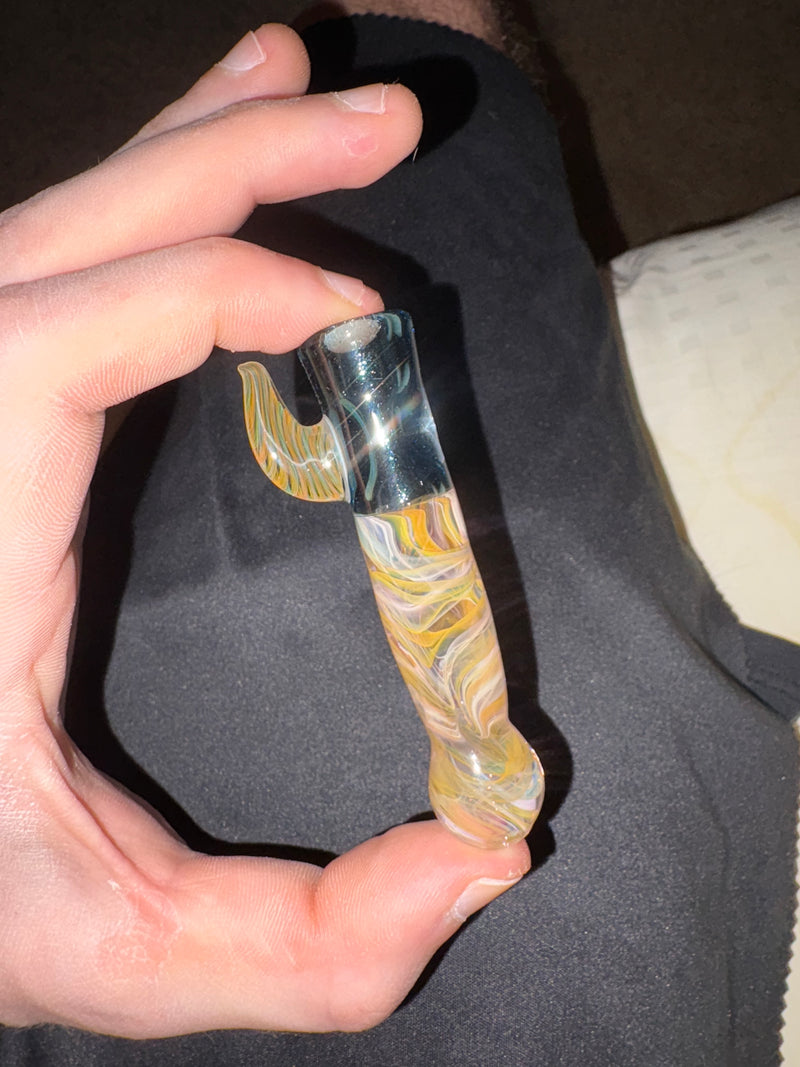 Blue Stardust One Hitter With Silver Fume Accents