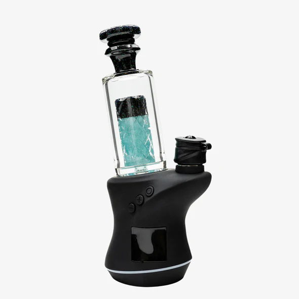 Aqua Azul Apollo | Hand-Carved Focus Top (Full Crushed Opal Core + Mouthpiece)