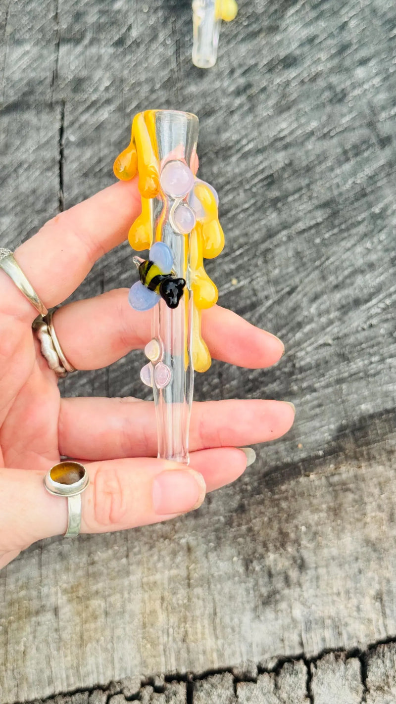 Bee with Honey Drips Chillum
