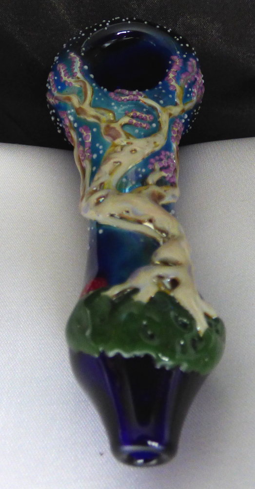 Cherry Blossom Tree Scene Handpipe