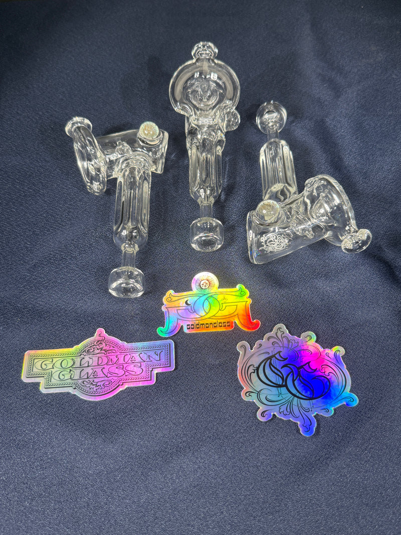 Clear Hammer Hand Pipe