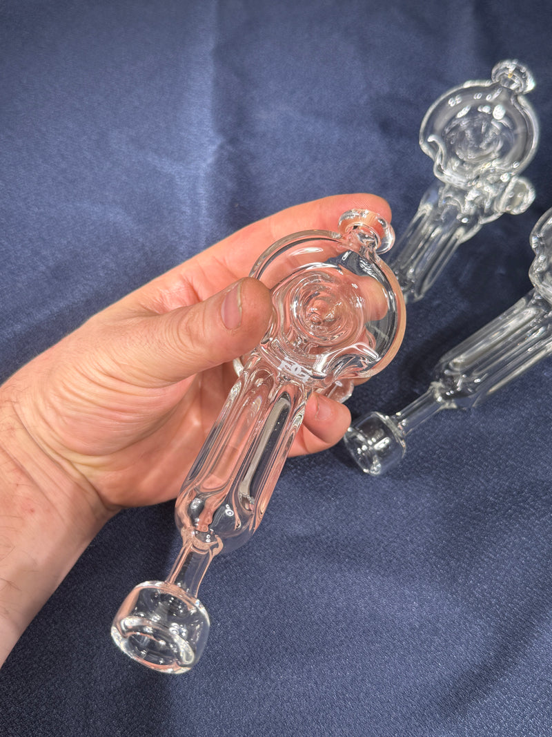 Clear Hammer Hand Pipe