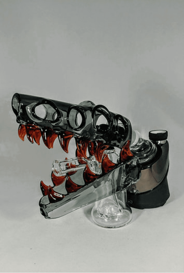 Dinosaur Skull Puffco Attachment - GiggleGlass