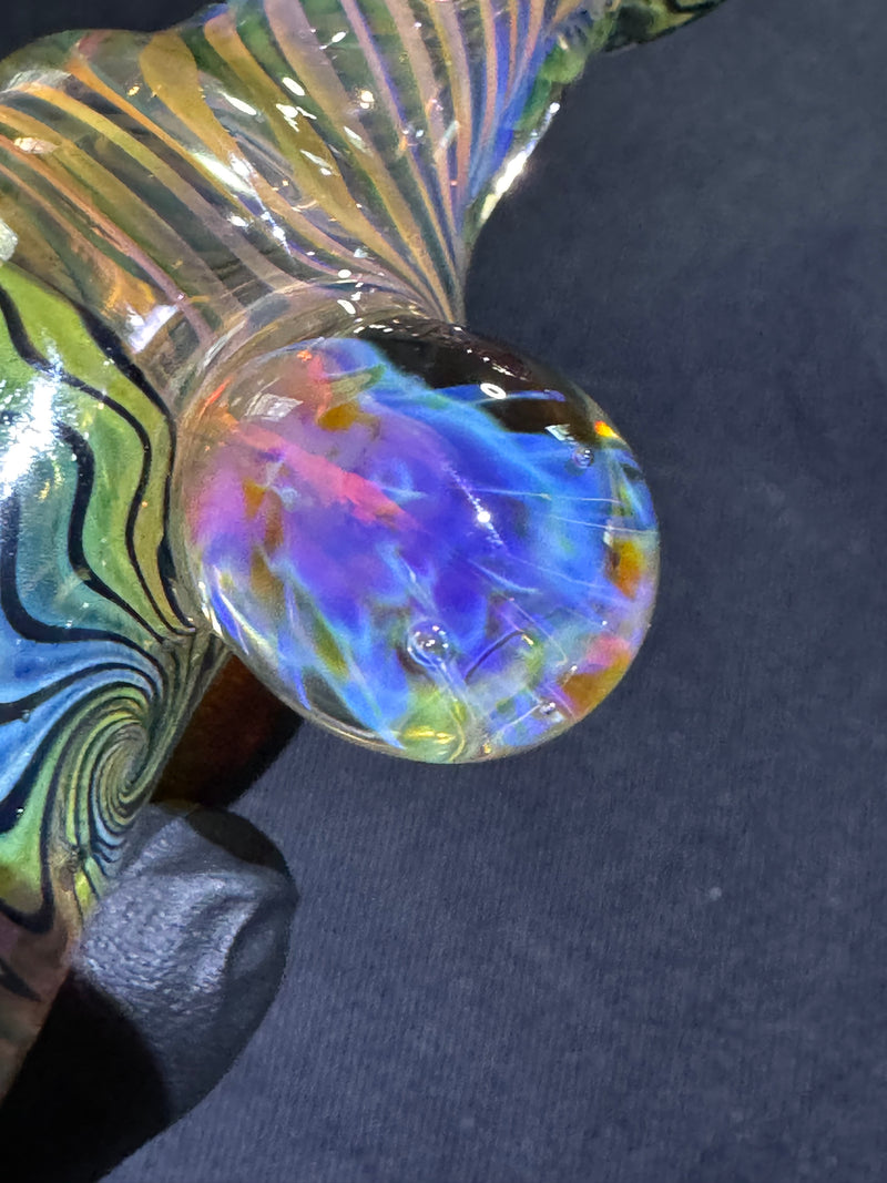 Gold & Silver Fumed Bell Chillum