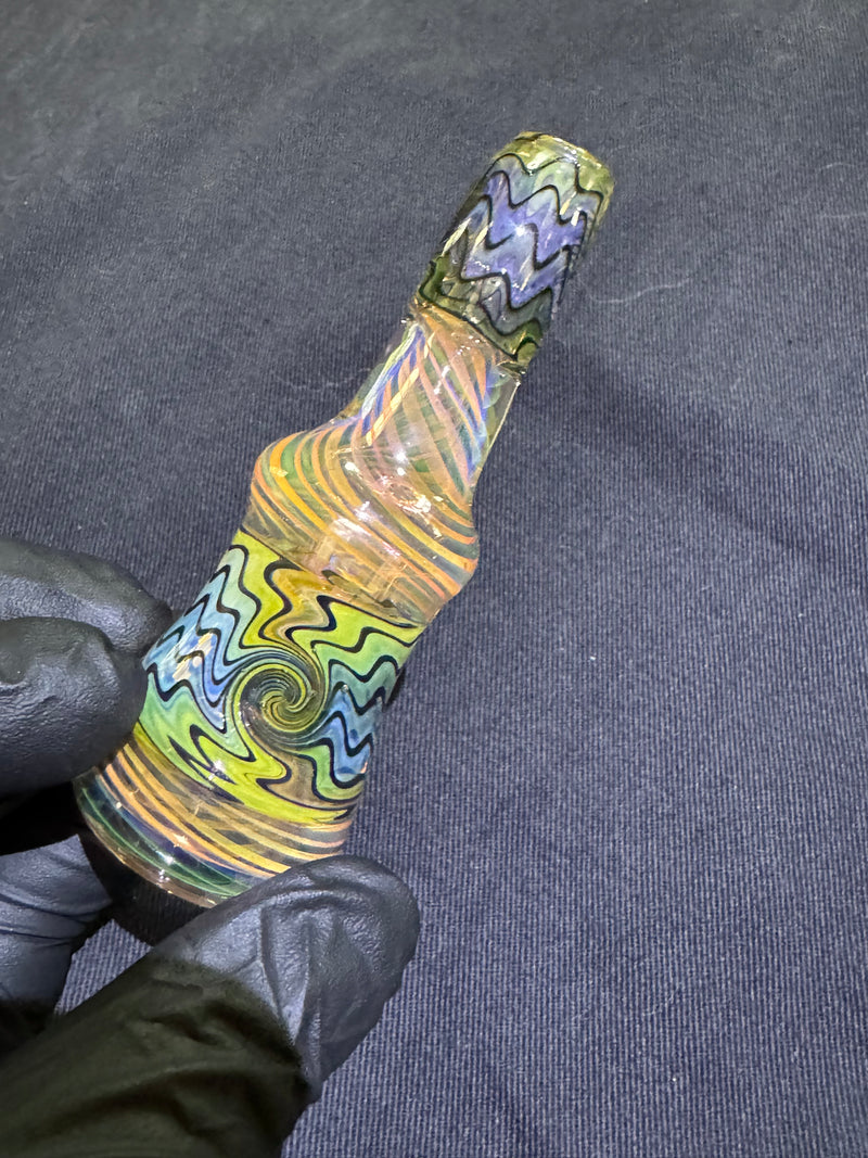 Gold & Silver Fumed Bell Chillum