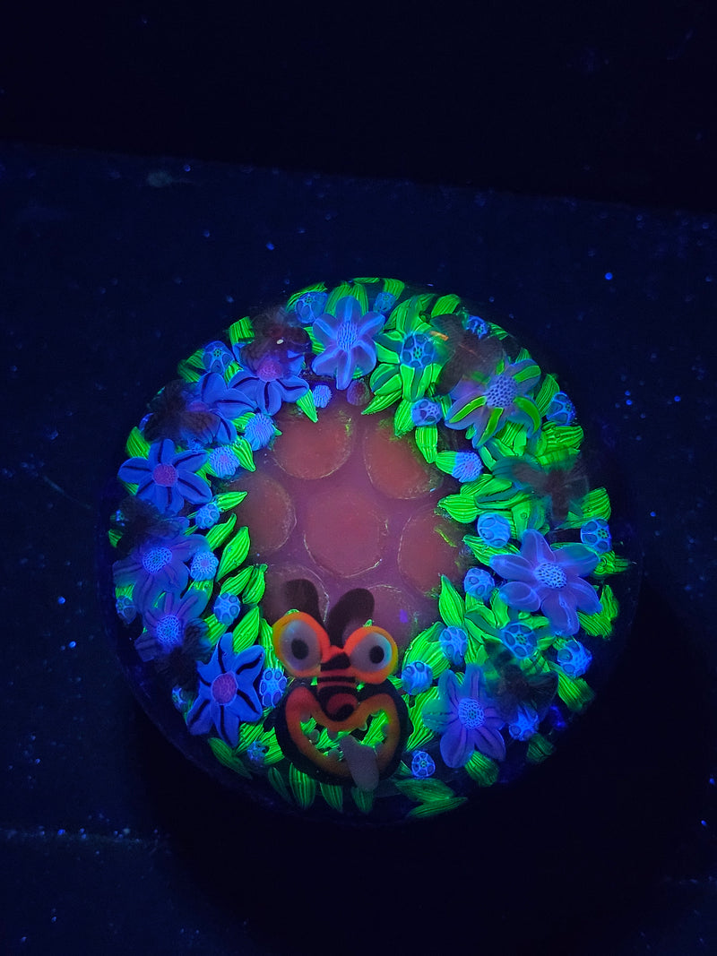 Honey Bee Garden Borosilicate Glass Marble
