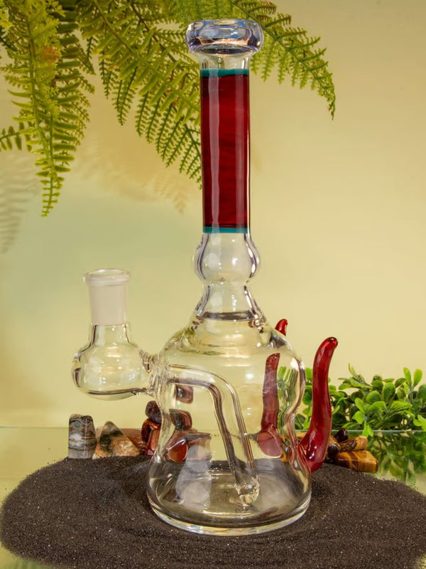 Lucid and Cherry Brandy 14mm Colored Dab Rig