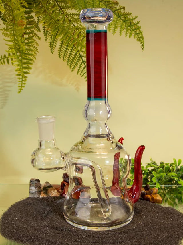 Lucid and Cherry Brandy 14mm Colored Dab Rig