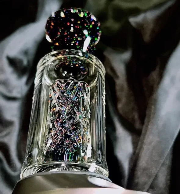 Midnight Core Apollo | Hand-Carved Top (Full Crushed Opal Core + Mouthpiece)