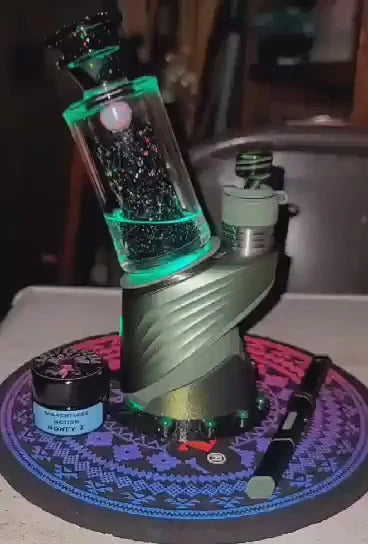 Midnight Core Apollo | Hand-Carved Top (Full Crushed Opal Core + Mouthpiece)