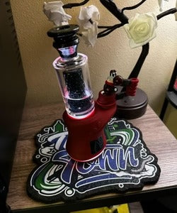 Midnight Core Apollo | Hand-Carved Top (Full Crushed Opal Core + Mouthpiece)