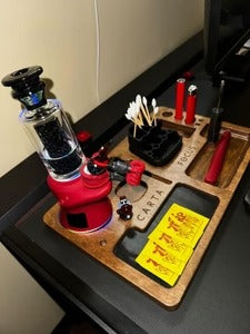 Midnight Core Apollo | Hand-Carved Top (Full Crushed Opal Core + Mouthpiece)