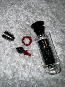 Midnight Core Apollo | Hand-Carved Top (Full Crushed Opal Core + Mouthpiece)