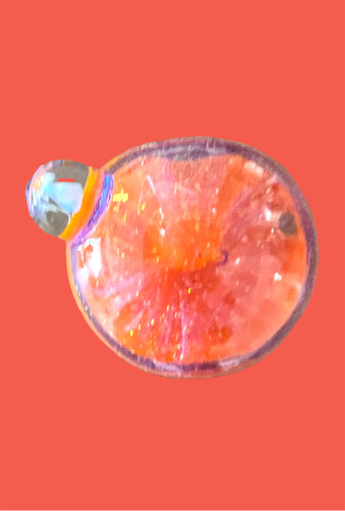 Orange Cream Crushed Opal Dichro