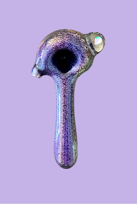 Purple & Gold Dichro Hand Pipe
