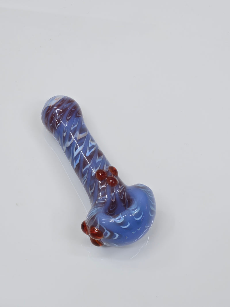 Powder Blue Wrap & Rake spoon pipe