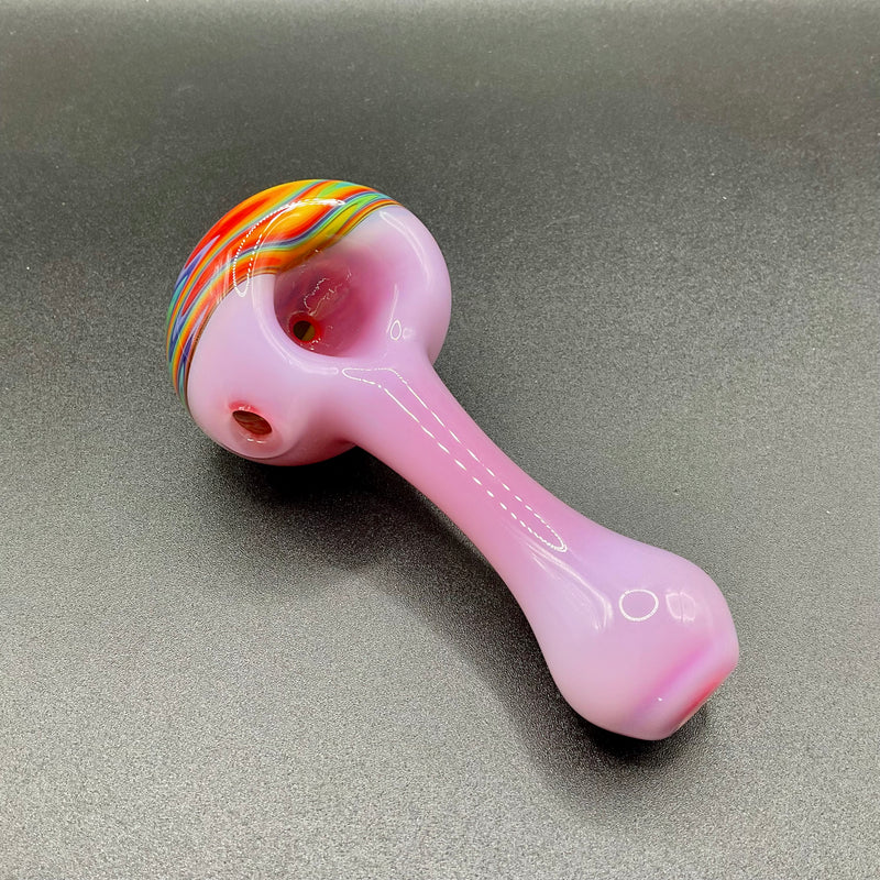 Rainbow Swirl Spoon Pipe