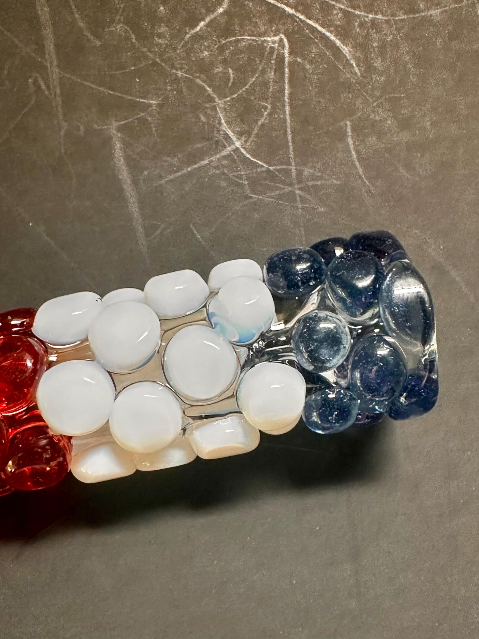 Red White and Blue-stardust One-Hitter Chillum