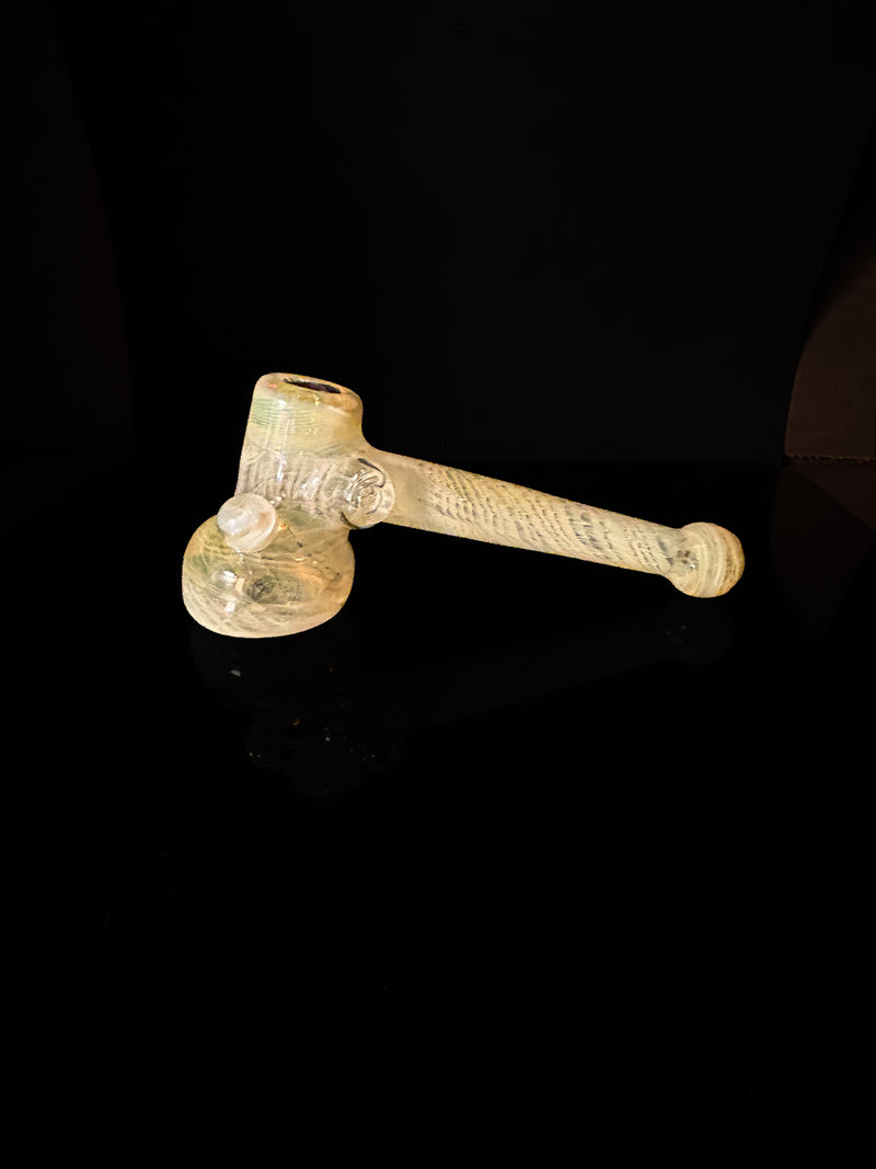 Silver Meets Gold Fumed Hammer Pipe