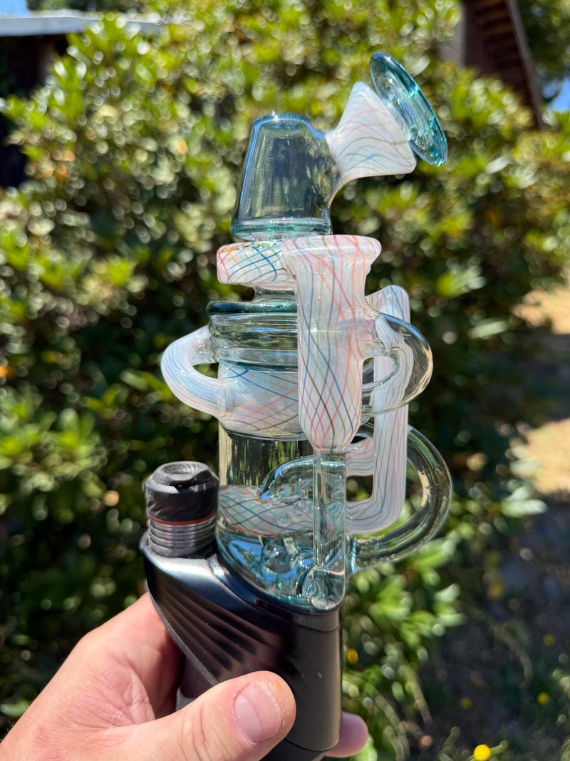 Triple Nanocycler Rainbow Retichello Puffco Attachment
