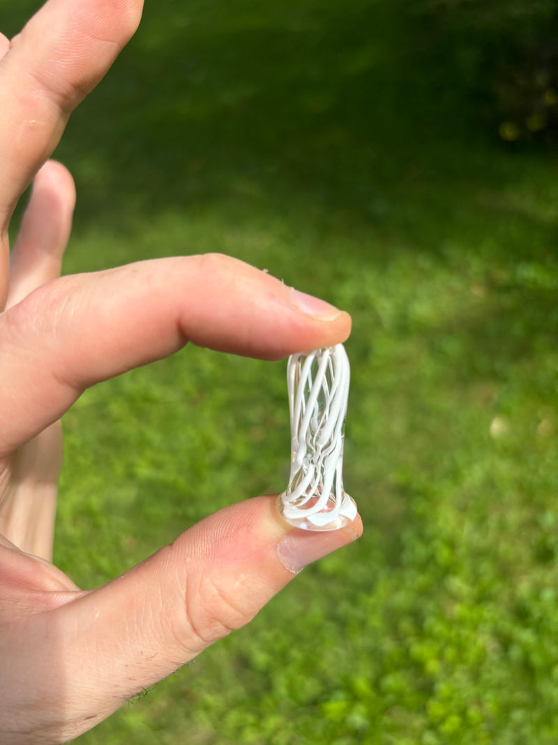 White Striped Peak Pivot Top