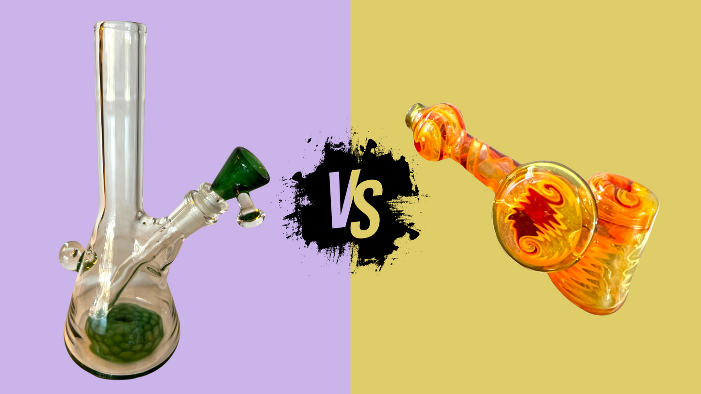 Differences Between a Bubbler and a Bong GiggleGlass