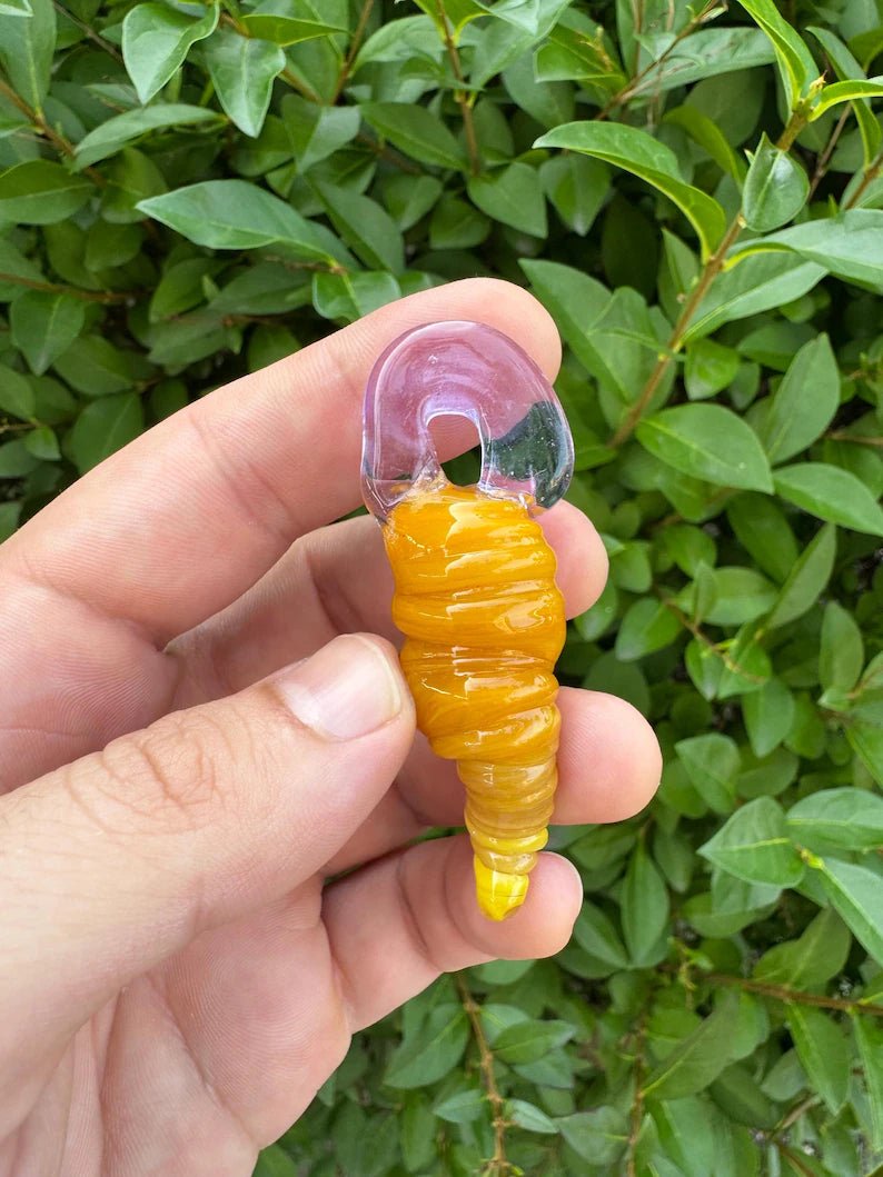 Handmade Glass Tornado Pendant