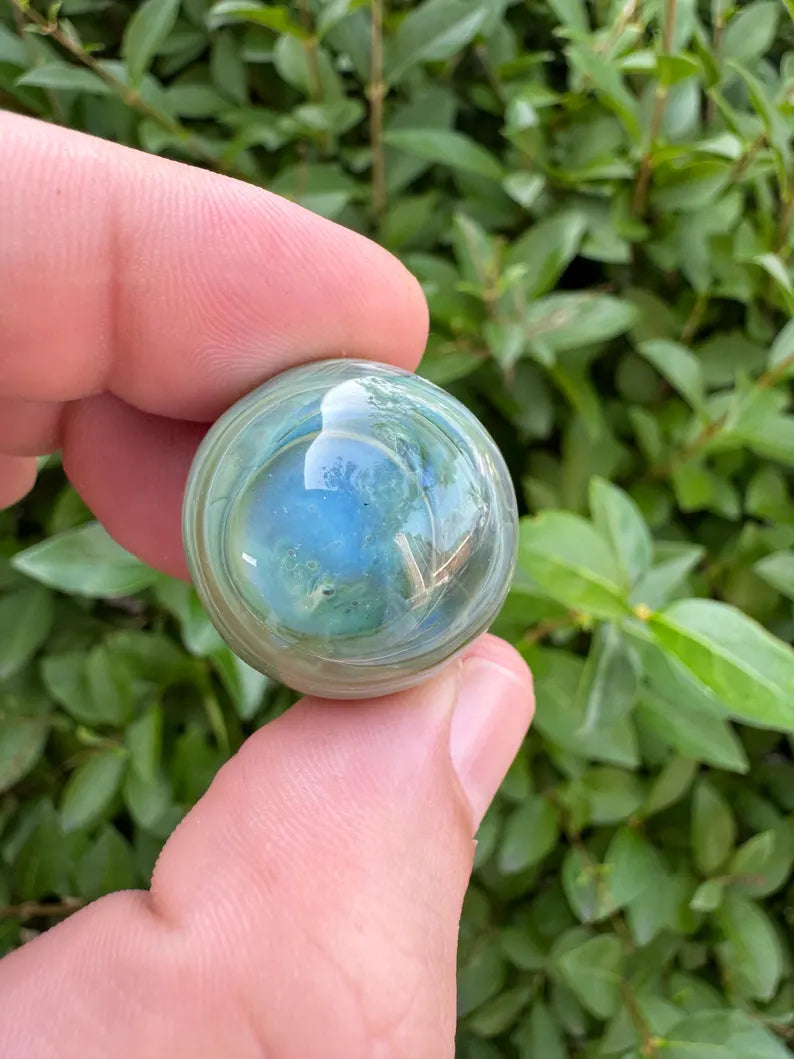 Mystery Aventurine Marble with Open Window