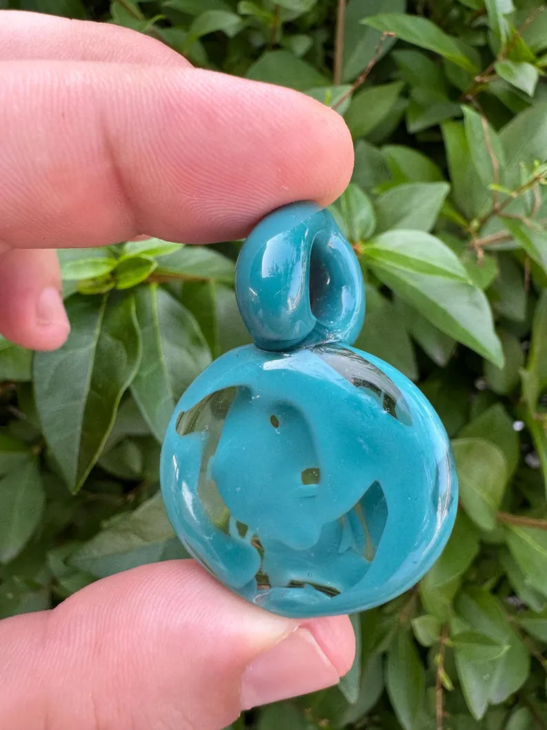 Early Work Teal Pendant