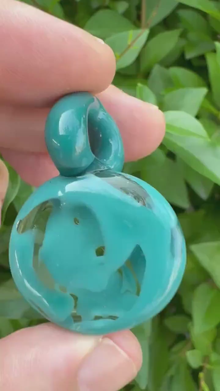 Early Work Teal Pendant