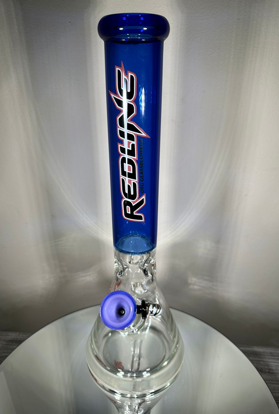 16” Redline Cobalt Blue Beaker Bong with LED